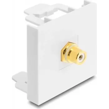 Delock Easy 45 módulo RCA conector hembra a conector hembra dorado 91819