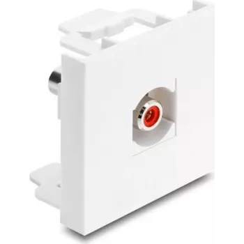 Delock Easy 45 módulo RCA conector hembra a conector hembra rojo / blanco (91815)