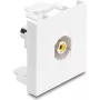 Delock Easy 45 módulo RCA conector hembra a conector hembra amarillo / blanco 91814