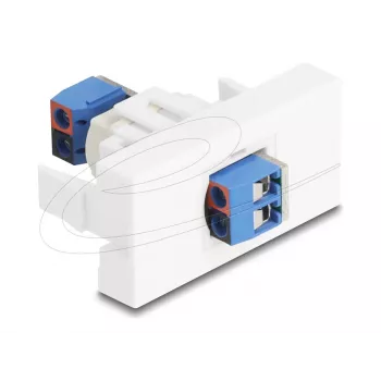 Delock Easy 45 Módulo bloque de bornes a blanco (90912)