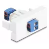 Delock Easy 45 Módulo bloque de bornes a blanco (90912)