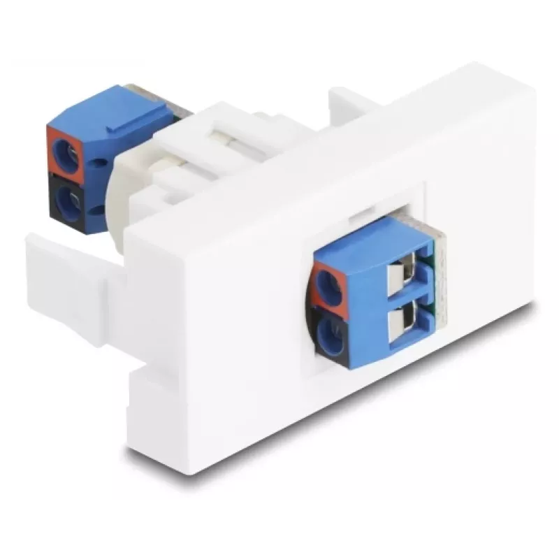 Delock Easy 45 Módulo bloque de bornes a blanco (90912)