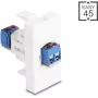 Delock Easy 45 Módulo bloque de bornes a blanco (90912)