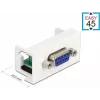 Delock Easy 45 Módulo snap-in D-Sub hembra de 9 polos blanco RAL 9003 81348