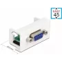 Delock Easy 45 Módulo snap-in D-Sub hembra de 9 polos blanco RAL 9003 81348