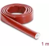 Delock Funda protectora de fibra de vidrio con recubrimiento de silicona ignífuga 1 m x 10 mm Roja 19093