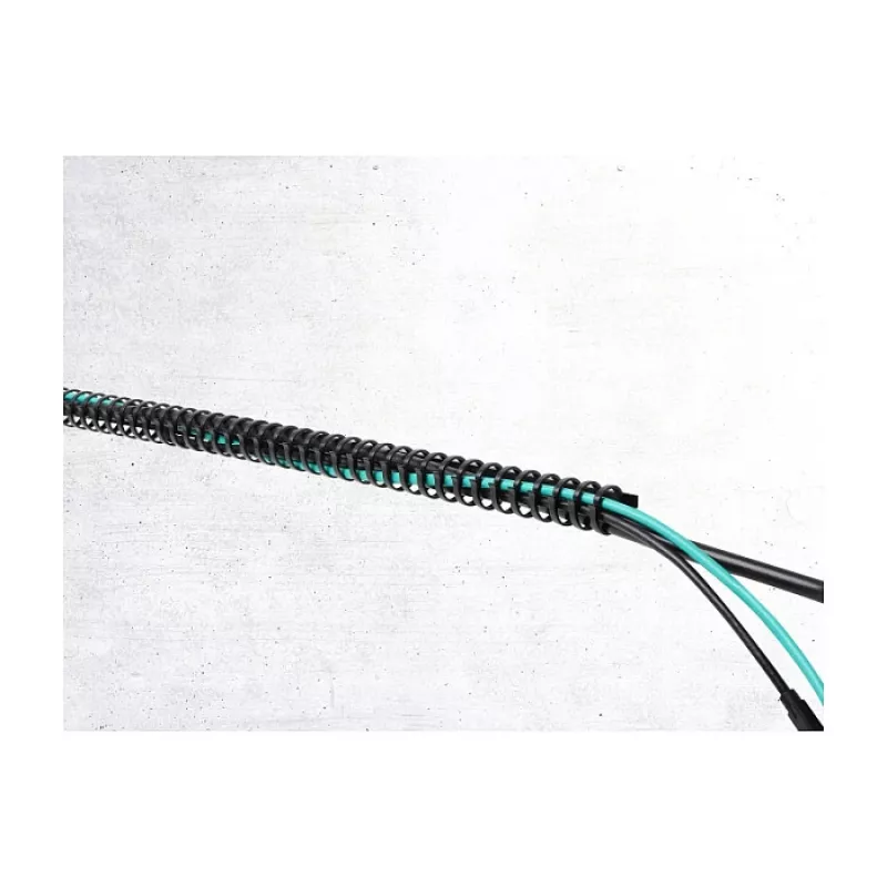 Delock Canaleta flexible, autoadhesiva y atornillable, 25 x 26 mm, longitud 50 cm, negro