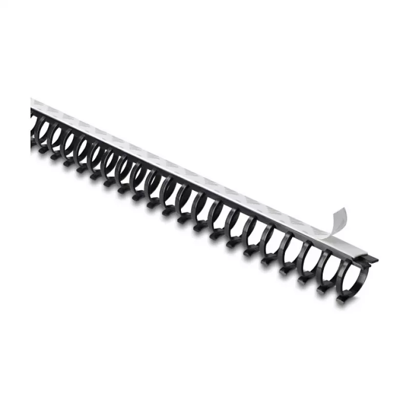 Delock Canaleta flexible, autoadhesiva y atornillable, 25 x 26 mm, longitud 50 cm, negro