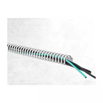 Delock Canaleta flexible para cables autoadhesiva atornillable 34 x 35 mm - longitud 50 cm gris