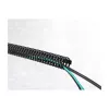 Delock canaleta flexible para cables, autoadhesiva y atornillable, 45 x 46 mm, longitud 50 cm, negro