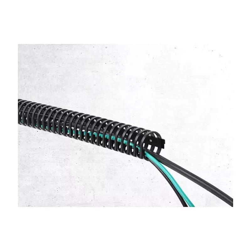 Delock canaleta flexible para cables, autoadhesiva y atornillable, 45 x 46 mm, longitud 50 cm, negro