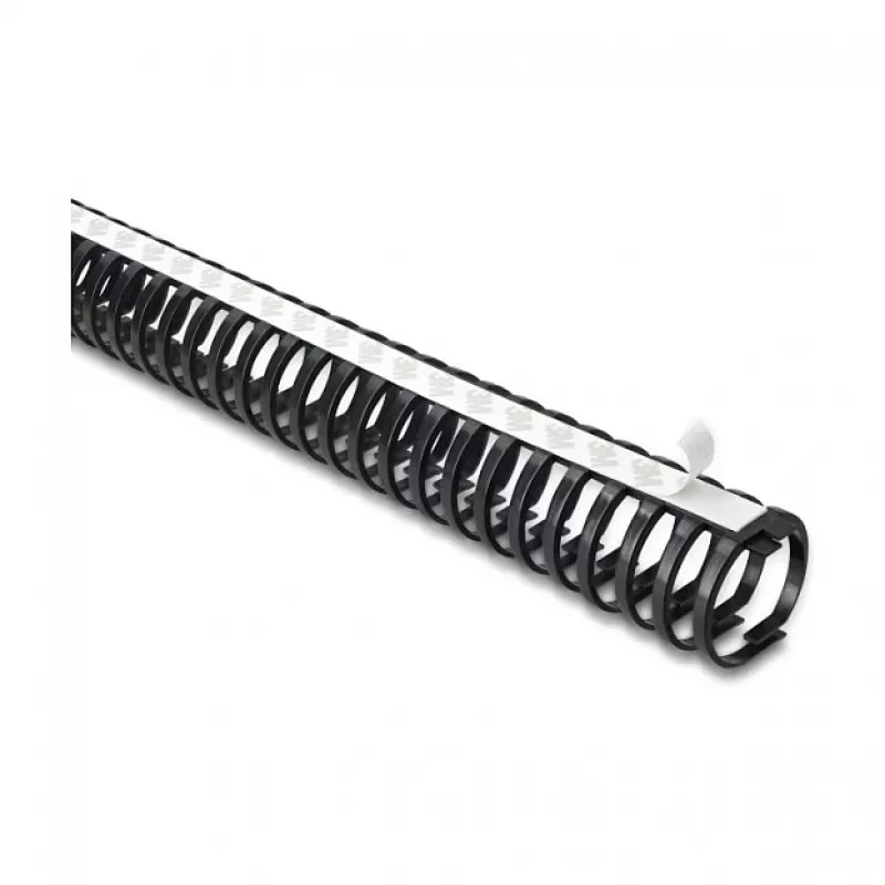 Delock canaleta flexible para cables, autoadhesiva y atornillable, 45 x 46 mm, longitud 50 cm, negro