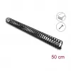 Delock canaleta flexible para cables, autoadhesiva y atornillable, 45 x 46 mm, longitud 50 cm, negro