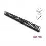 Delock canaleta flexible para cables, autoadhesiva y atornillable, 45 x 46 mm, longitud 50 cm, negro