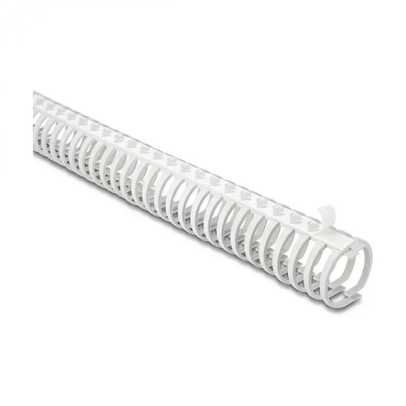 Delock Canaleta flexible autoadhesiva y atornillable 45 x 46 mm - Longitud 50 cm Gris