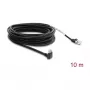 Delock cable de cámara GigE RJ45 en ángulo de 90° con tornillos a RJ45 Cat.6 S/FTP 10 m negro