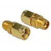 DELOCK Conector macho HF RP-SMA rosca especial métrica > conector hembra RP-SMA