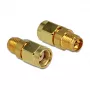 DELOCK Conector macho HF RP-SMA rosca especial métrica > conector hembra RP-SMA