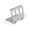 Delock Soporte metálico Keystone 3 puertos para carril DIN (88139)