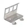 Delock Soporte metálico Keystone 3 puertos para carril DIN (88139)