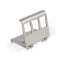 Delock Soporte metálico Keystone 3 puertos para carril DIN (88139)