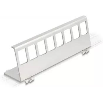 Delock Soporte metálico Keystone 8 puertos para carril DIN (90657)