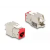 Delock módulo keystone RJ-45 hembra a LSA hembra STP CAT 6a, pack de 8 (gris, azul, amarillo, rojo, verde, naranja, violeta, amarillo neón) 87896