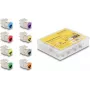 Delock módulo keystone RJ-45 hembra a LSA hembra STP CAT 6a, pack de 8 (gris, azul, amarillo, rojo, verde, naranja, violeta, amarillo neón) 87896