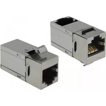 Delock Módulo Keystone RJ45 hembra a RJ45 hembra Cat.6 STP 90° 86371