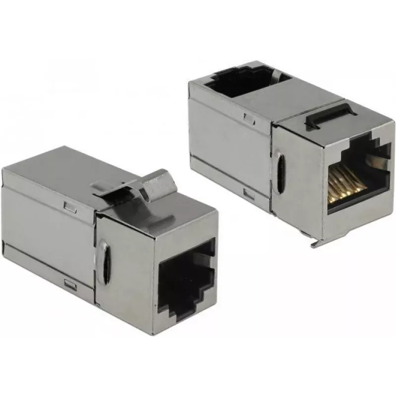 Delock Módulo Keystone RJ45 hembra a RJ45 hembra Cat.6 STP 90° 86371