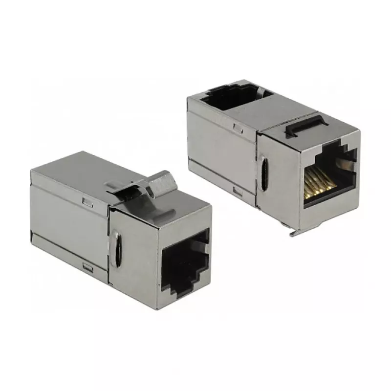 Delock Módulo Keystone RJ45 hembra a RJ45 hembra Cat.6 STP 90° 86371