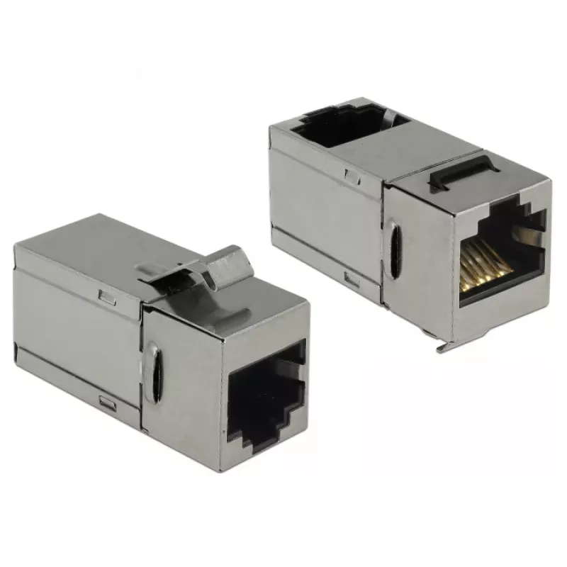Delock Módulo Keystone RJ45 hembra a RJ45 hembra Cat.6 STP 90° 86371