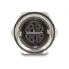 Delock Adaptador M12 X-codificado 8 polos conector hembra a conector hembra RJ45 Cat.6A STP Metal 60685