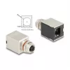 Delock Adaptador M12 codificación X 8 pines conector hembra a conector hembra RJ45 Cat.6A STP apantallado recto