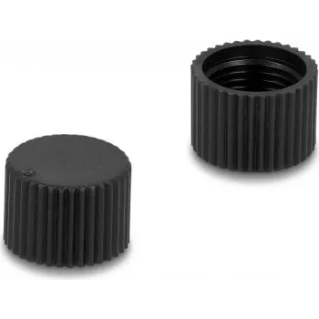 Tapa protectora roscada Delock M12, plástico, IP67 resistente al polvo y al agua, negra 60844