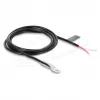 Delock cable de sensor de temperatura termistor NTC M4 con 2 extremos abiertos, 10 kOhm, B25/85 3977K, 1 m, PVC, negro