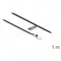 Cable sensor de temperatura NTC con rosca M4 Delock, 10 kΩ, 1 m, aislado con FEP, 2 extremos de cable abiertos