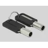 Delock Navilock Cable de seguridad para portátil con 3 cabezales de bloqueo para Kensington, Noble Wedge y Nano Slot (20676)