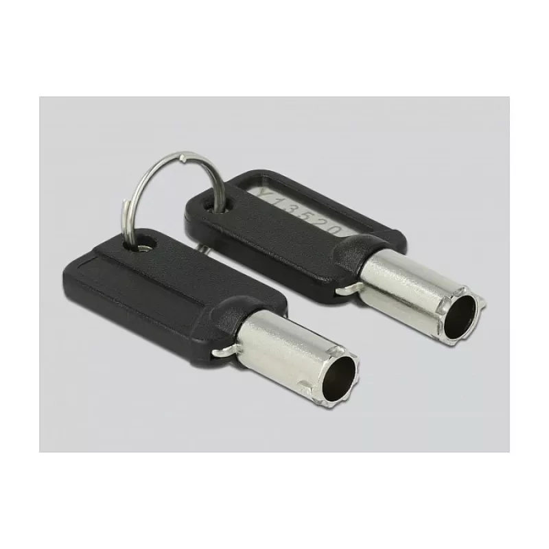 Delock Navilock Cable de seguridad para portátil con 3 cabezales de bloqueo para Kensington, Noble Wedge y Nano Slot (20676)