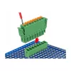 Delock Set de bloques de terminales PCB 8 polos paso 3,81 mm vertical verde (10 uds.) 65974
