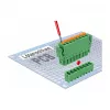 Delock Set de bloques de terminales PCB 8 polos paso 3,81 mm vertical verde (10 uds.) 65974