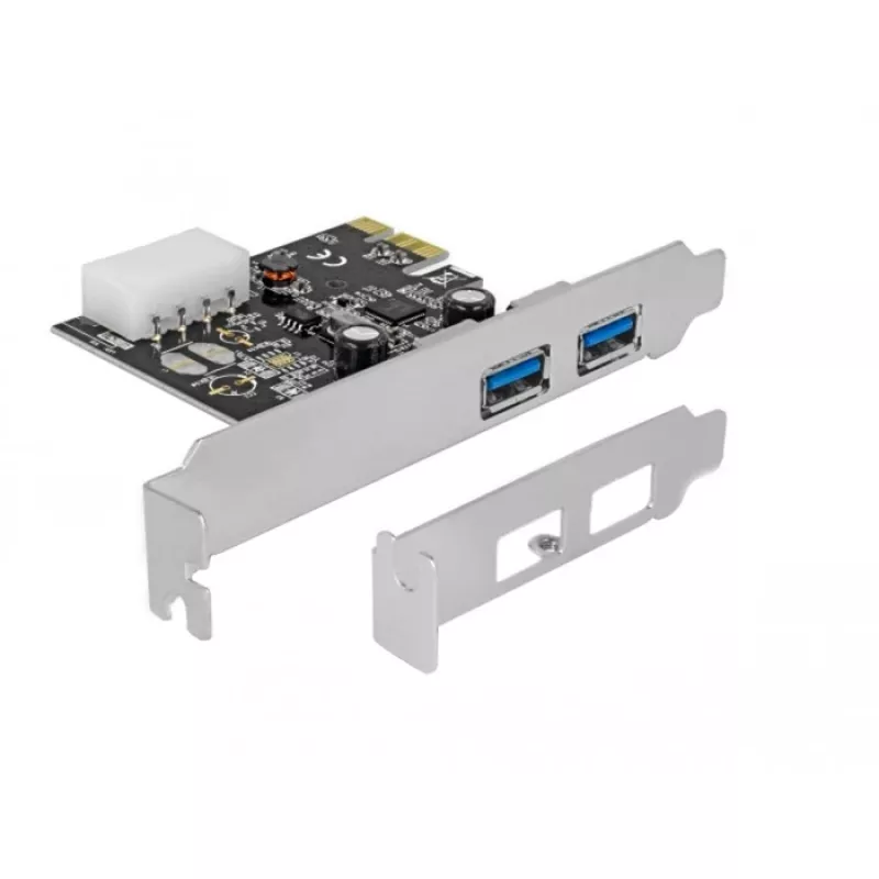 Delock Tarjeta PCI Express x1 a 2 x USB 3.2 Gen 1 Type-A, Low-Profile