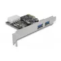 Delock Tarjeta PCI Express x1 a 2 x USB 3.2 Gen 1 Type-A, Low-Profile