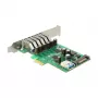 Delock Tarjeta PCI Express x1 a 6 x USB 3.0 externos + 1 x interno