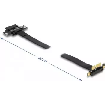 Delock Tarjeta riser PCI Express x1 con conector en ángulo de 90° y cable de 60 cm