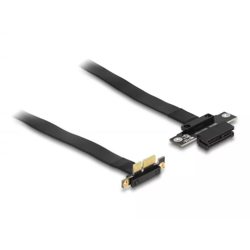 Delock Tarjeta riser PCI Express x1 con conector en ángulo de 90° y cable de 60 cm