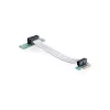 Delock tarjeta riser PCI Express x1 a x1 con cable flexible 13 cm orientación izquierda