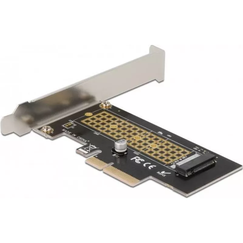 Delock Tarjeta PCI Express x4 a 1 x NVMe M.2 Key M interno de 80 mm - Factor de forma Low Profile 90047