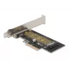 Delock Tarjeta PCI Express x4 a 1 x NVMe M.2 Key M interno de 80 mm - Factor de forma Low Profile 90047