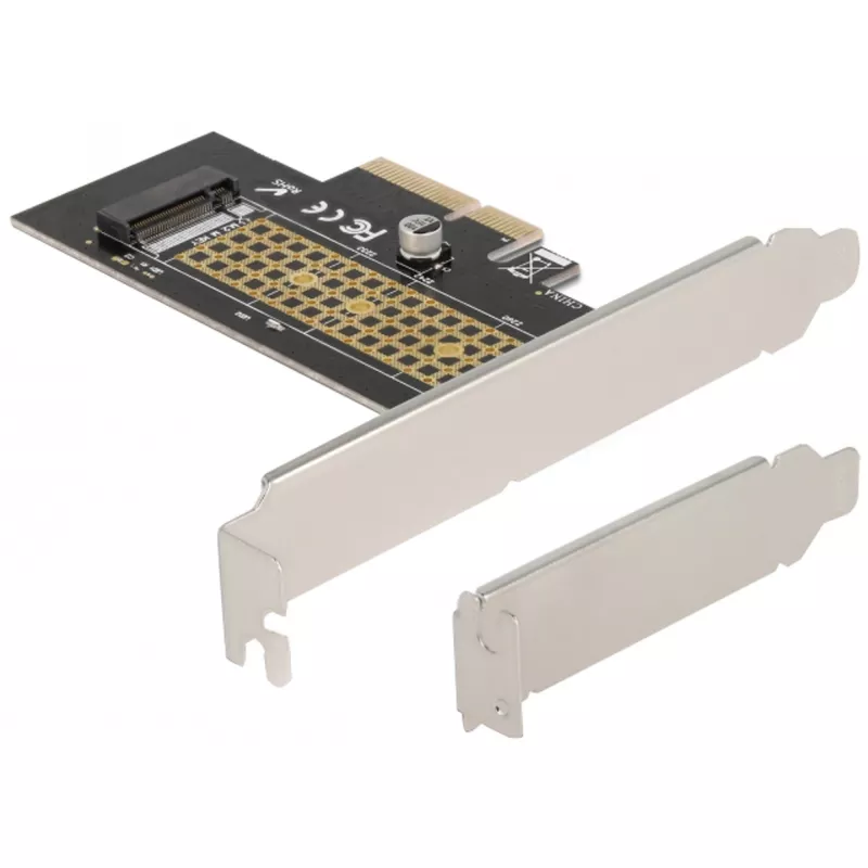 Delock Tarjeta PCI Express x4 a 1 x NVMe M.2 Key M interno de 80 mm - Factor de forma Low Profile 90047
